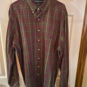 Men's Polo Ralph Lauren Shirt XLT Button Down Long Sleeve